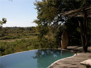 Private infinity plunge pools are a feature of the suites at Singita Boulders Lodge, Sabi Sands, South Africa.