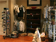 The shop at Rattrays on Mala Mala, Sabi Sands, South Africa carries a wide range of clothing and other souvenirs.